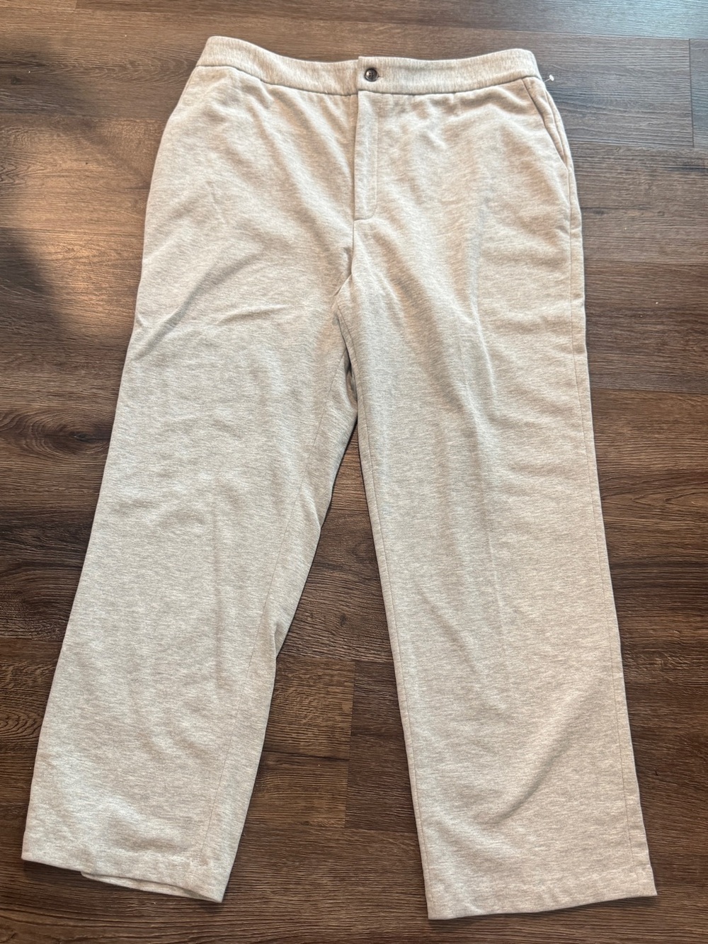 Halogen wide Leg Pants in heathered grey. Soft comfy work casual